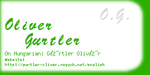 oliver gurtler business card